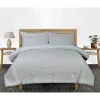 Enchante King 3-piece Waffle Knit Comforter Set In Grey