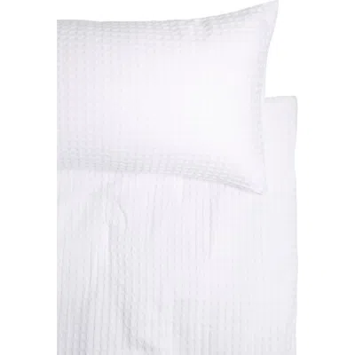 Enchante King 3-piece Waffle Knit Comforter Set In White