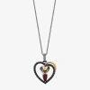 Enchanted Fine Jewelryâ By Disney Enchanted Disney Fine Jewelry Jafar Womens Genuine Red Garnet 14k Gold Over Silver Heart Pear 18 Inc In Black