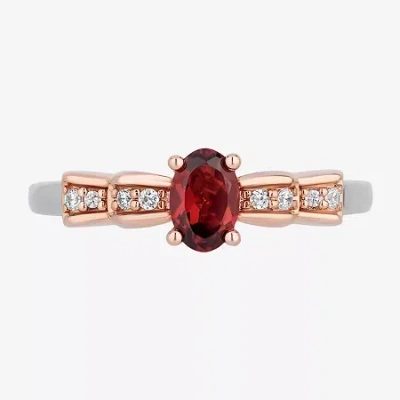 Enchanted Fine Jewelryâ By Disney Enchanted Disney Fine Jewelry Snow White(i,i2) Womens 3/4 Ct. T.w. Genuine Red Garnet 14k Rose Gold 