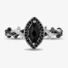 Enchanted Fine Jewelryâ By Disney Enchanted Disney Fine Jewelry Womens 1/8 Ct. T.w. Genuine Black Onyx Sterling Silver Marquise Malefi In Black
