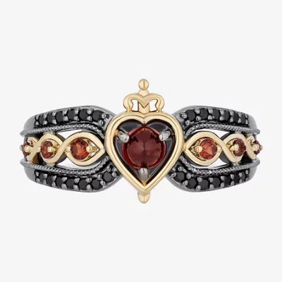 Enchanted Fine Jewelryâ By Disney Evil Queen Womens Genuine Red Garnet 14k Gold Over Silver Sterling Silver Evil Queen Snow White Cock In Multi