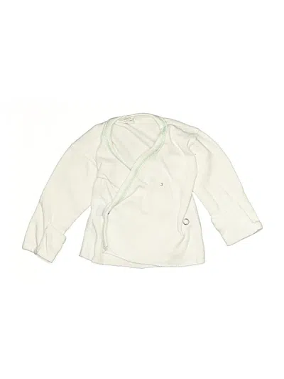 Pre-owned Encompass Babies' Long Sleeve Blouse In White