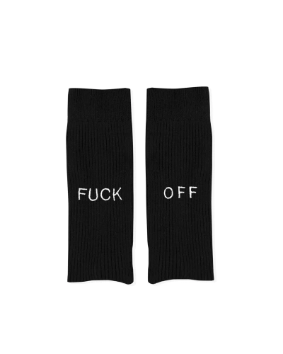 Encré. Black Socks "fuck Off"