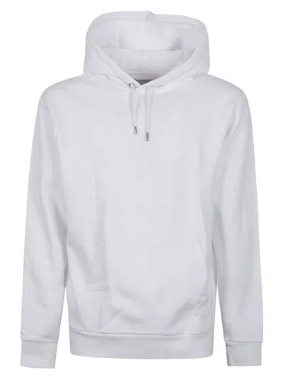 Encré. Writing Cotton Hoodie In White