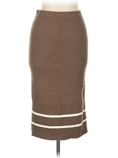 Pre-owned Endless Blu. Casual Skirt In Brown