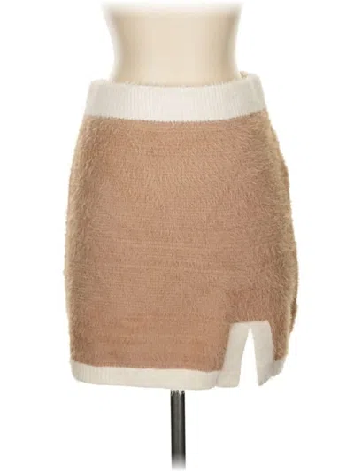 Pre-owned Endless Blu. Casual Skirt In Tan
