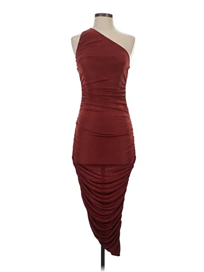 Pre-owned Endless Blu. Cocktail Dress In Burgundy