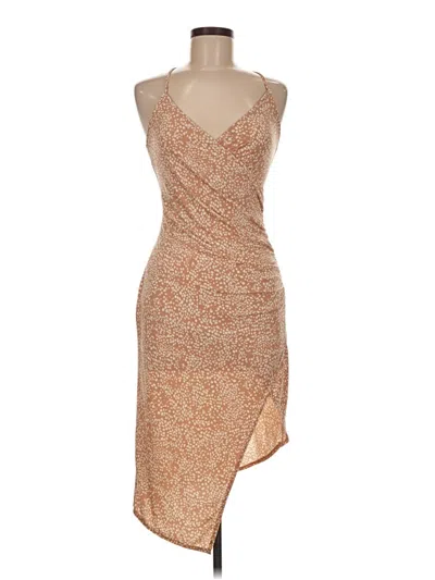 Pre-owned Endless Blu. Cocktail Dress In Tan
