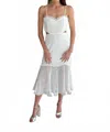 Endless Blu. Mermaid Cut Out Dress In White In White