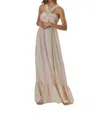 Endless Blu. Tie Dye Woven Maxi Dress In Pink In Pink