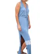 Endless Blu. Where Would We Be Maxi Dress In Blue Tie Dye In Blue