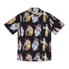Endless Indus And Minioan Aloha Multicolored Button-down Shirt In Black