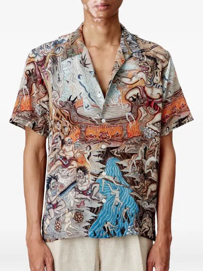 Endless Joy Atma Penangsaransilk-crepe Shirt In Multi