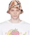 Endless Joy Beige Snake Print Bucket Hat In Tan