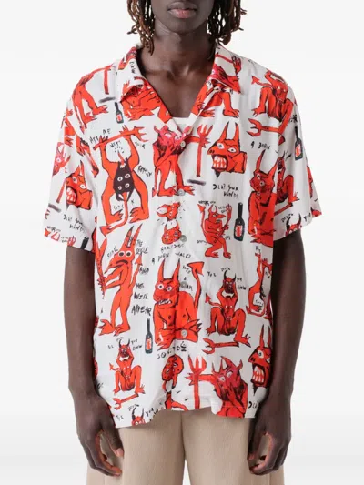 Endless Joy Devil Graphic-print Short-sleeve Shirt In Multi
