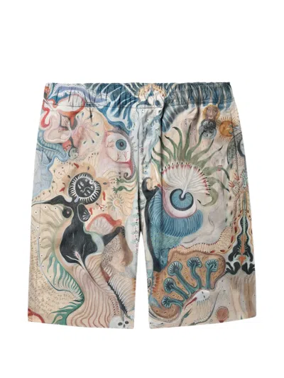 Endless Joy Eternal Squid Board Shorts In Multi