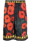 Endless Joy Floral-print Silk Shorts