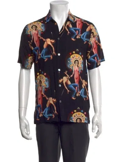 Pre-owned Endless Joy Graphic Print Short Sleeve Shirt In Multicolor