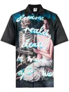 ENDLESS JOY GRAPHIC-PRINT SILK-BLEND SHIRT