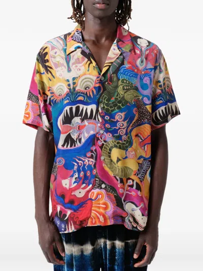 Endless Joy Graphic-print Short-sleeve Shirt In Multi