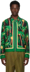 Endless Joy Green & Black Palma Jacket In Black