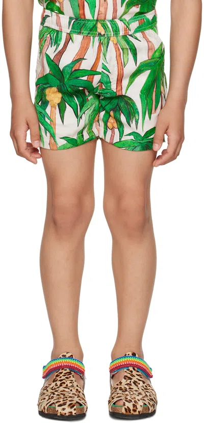 Endless Joy Kids Off-white Palma Shorts In Ecru