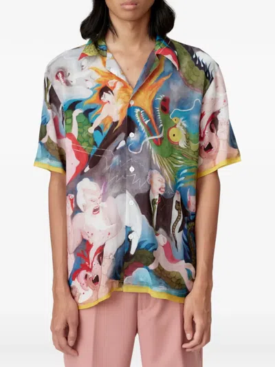 Endless Joy Kung Fu Cannibal Short-sleeve Shirt In Multi