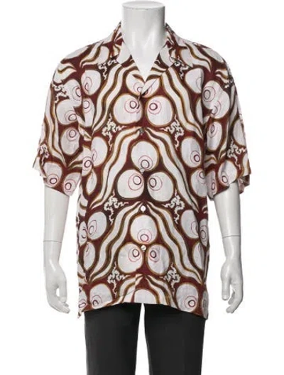 Pre-owned Endless Joy Linen Patterned Shirt In Multicolor