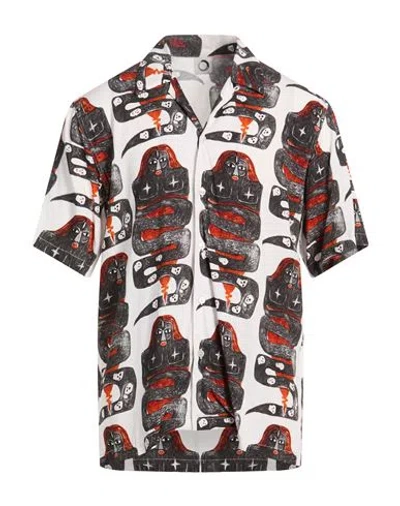 Endless Joy Man Shirt Black Size M Rayon In Multi