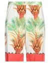 Endless Joy Date Palm Motif-print Bermuda Shorts In White