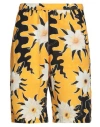 Endless Joy Man Shorts & Bermuda Shorts Marigold Size Xl Rayon In Yellow