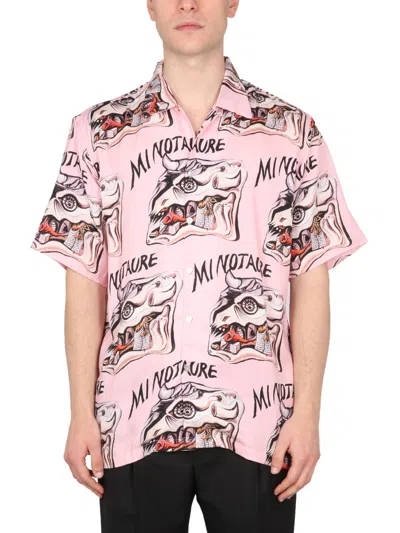 Endless Joy Miniature Bowling Neck Shirt In Pink