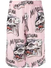 Endless Joy "minotaure" Bermuda Shorts In Pink