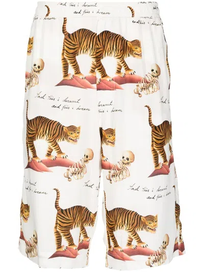 Endless Joy Motif-print Bermuda Shorts