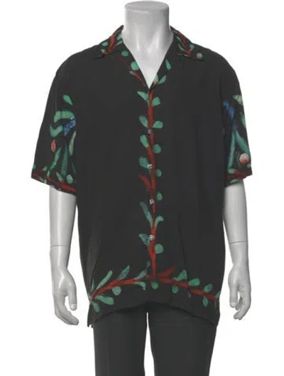 Pre-owned Endless Joy Printed Short Sleeve Shirt In Grey