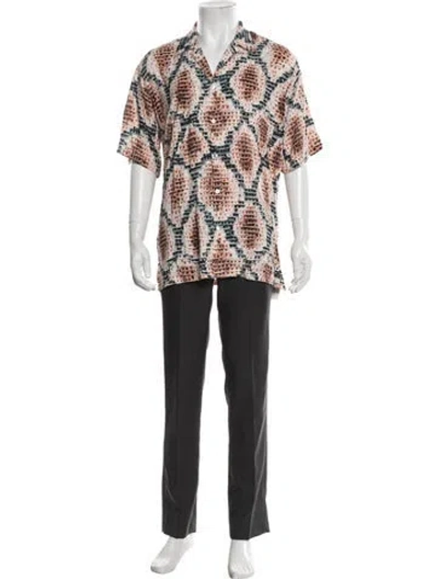 Pre-owned Endless Joy Printed Short Sleeve Shirt In Multicolor