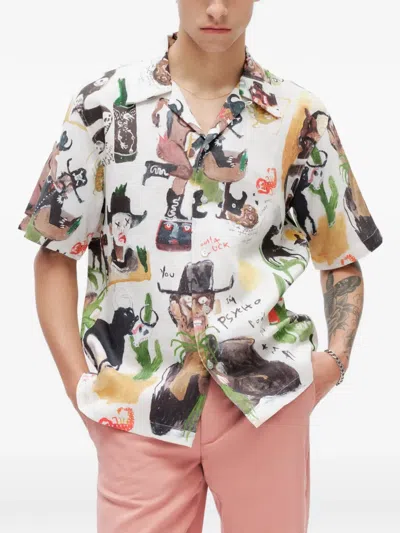 Endless Joy Psycho Graphic-print Shirt In Multi