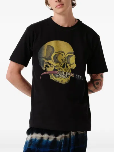 Endless Joy Skull Graphic-print Cotton T-shirt In Black