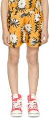 Endless Joy Ssense Exclusive Kids Orange Epyphylum Shorts In Saffron
