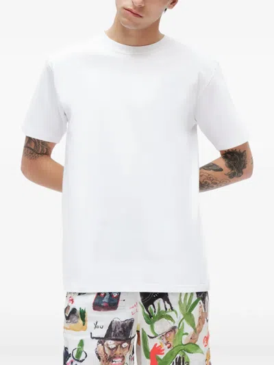 Endless Joy Tiga Naga Cotton T-shirt In White