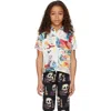 Endless Joy Kids White Printed Shirt In Multi