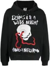 Endless Joy Wild Night Cotton Hoodie In Black