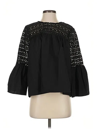 Pre-owned Endless Rose 3/4 Sleeve Blouse In Black