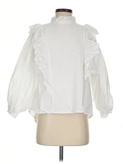 Pre-owned Endless Rose 3/4 Sleeve Blouse In White
