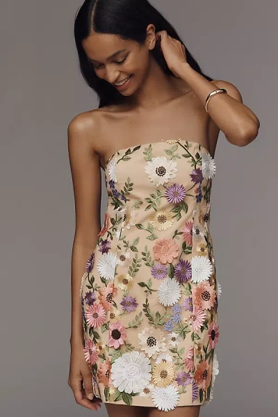 Endless Rose 3d Floral Mini Dress In Multi