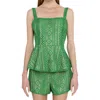 Endless Rose All Over Lace Shorts In Green In Green