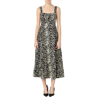 Endless Rose Animal Print Corset Bodice Cotton Dress