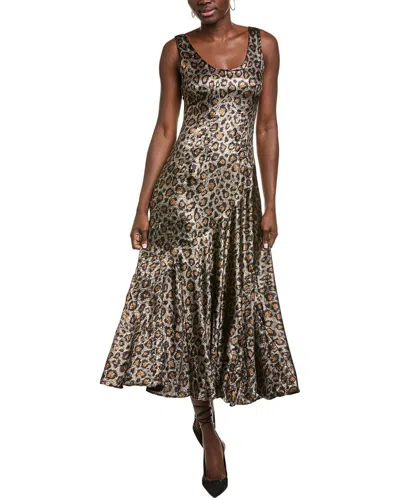 Endless Rose Leopard Print Ruffle Hem Dress In Animal Print