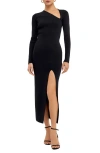 Endless Rose Women's Cut Out Long Sleeve Midi Dress In Black